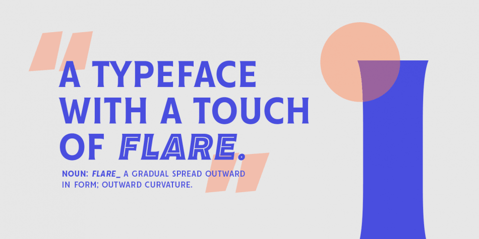 Example font Cenzo Flare Cond #9